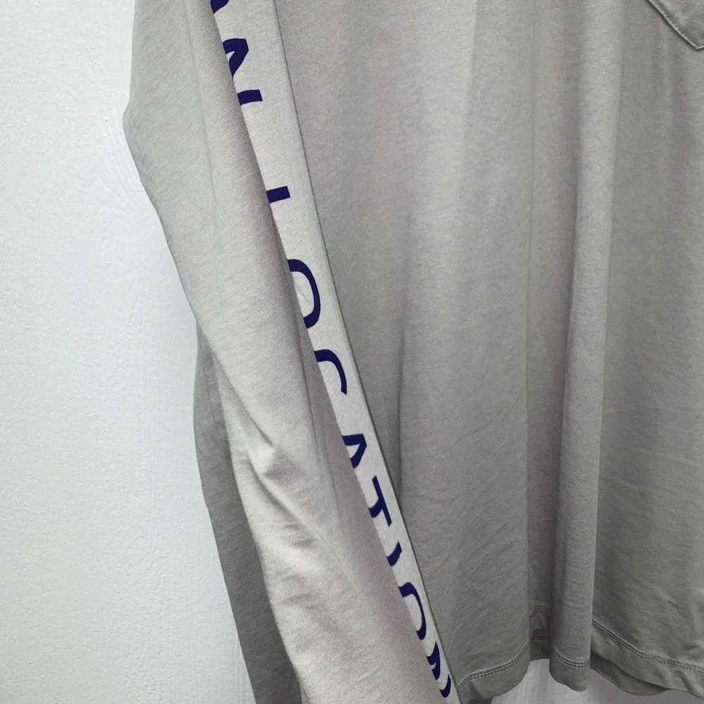 Johnnie-O Mens Edison Hooded Cotton T-Shirt Super Bowl LVI Steel Gray Size M $69